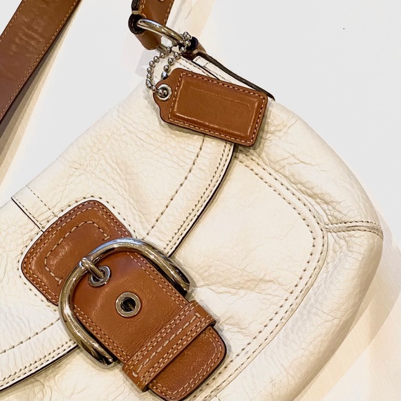 COACH Soho White Genuine Leather Shoulder Bag - Picture 16 of 16